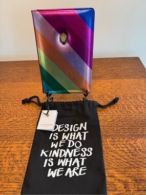 NWOT Kurt Geiger Metallic Rainbow Eagle Head Notebook w/Dust Bag